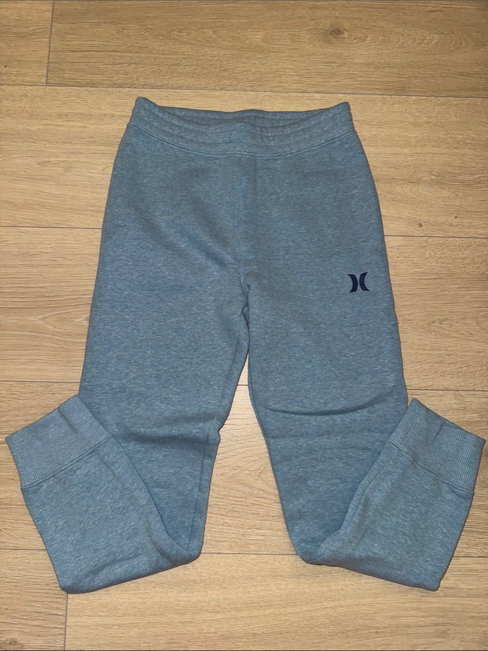 Hurley Heather Gray Kids Joggers with Navy Logo